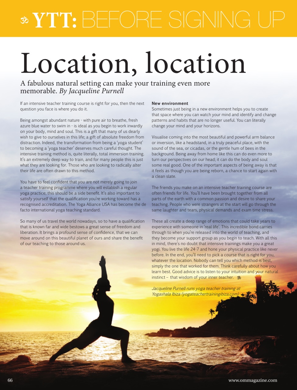 OM Yoga Magazine Preview Pages