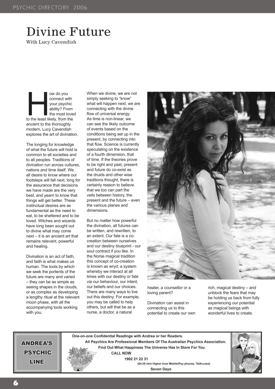 International Psychics Directory Preview Pages