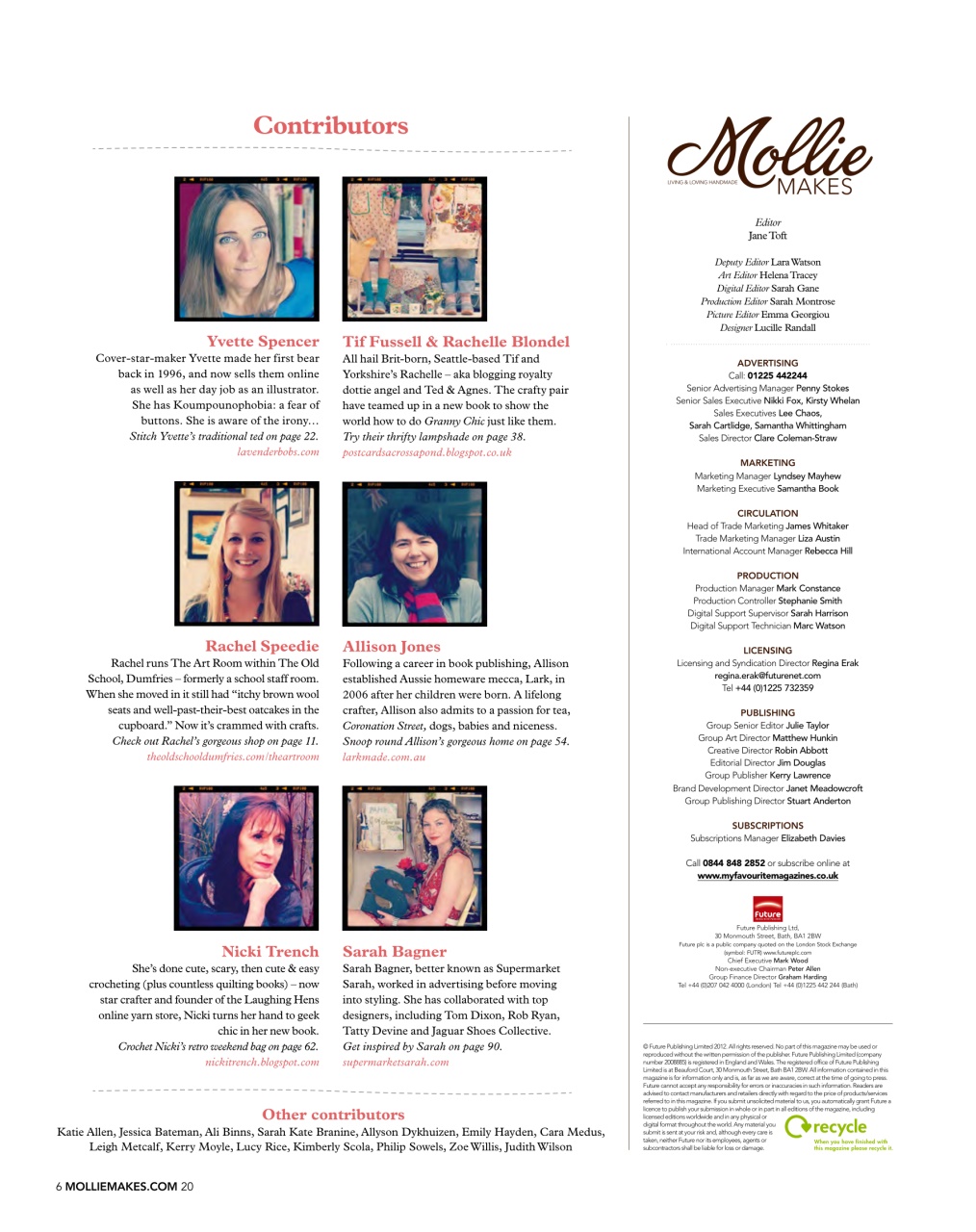 Mollie magazine Preview Pages