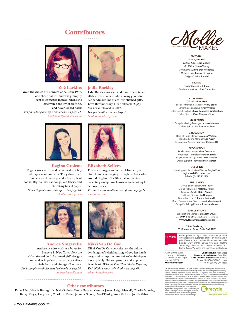 Mollie magazine Preview Pages
