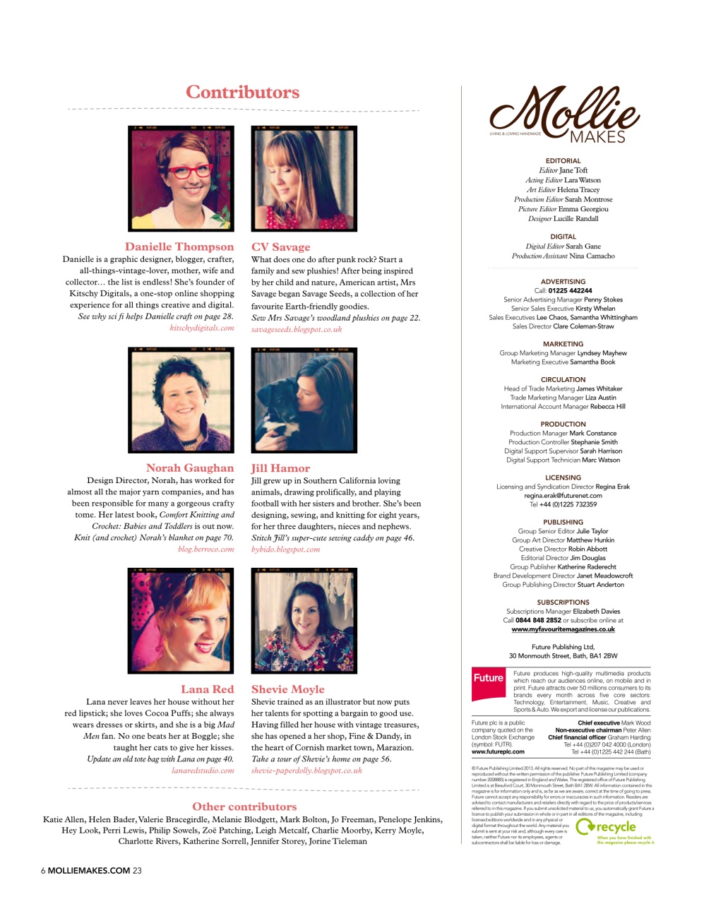 Mollie magazine Preview Pages