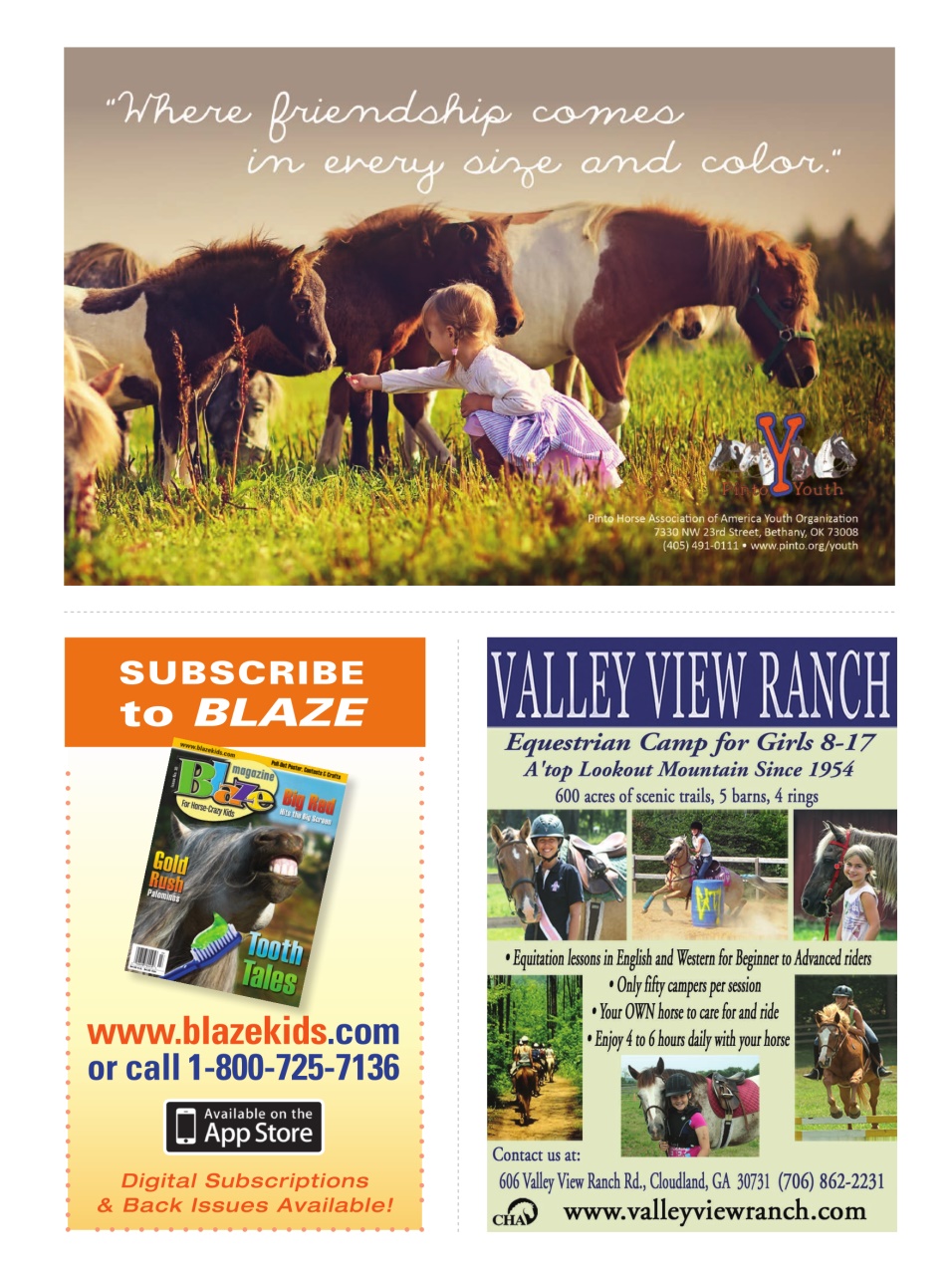 Blaze Magazine For Horse Crazy Kids Preview Pages