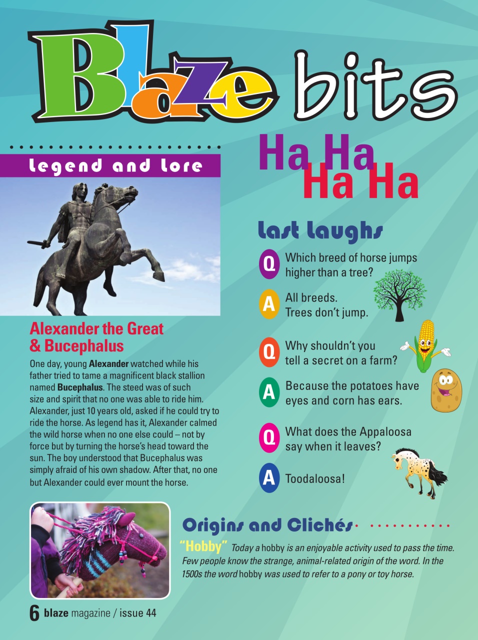 Blaze Magazine For Horse Crazy Kids Preview Pages