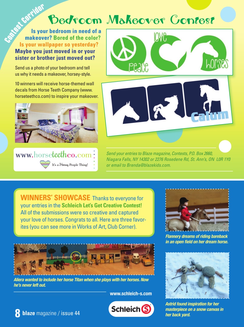 Blaze Magazine For Horse Crazy Kids Preview Pages