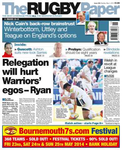 The Rugby Paper issue 4th May 2014