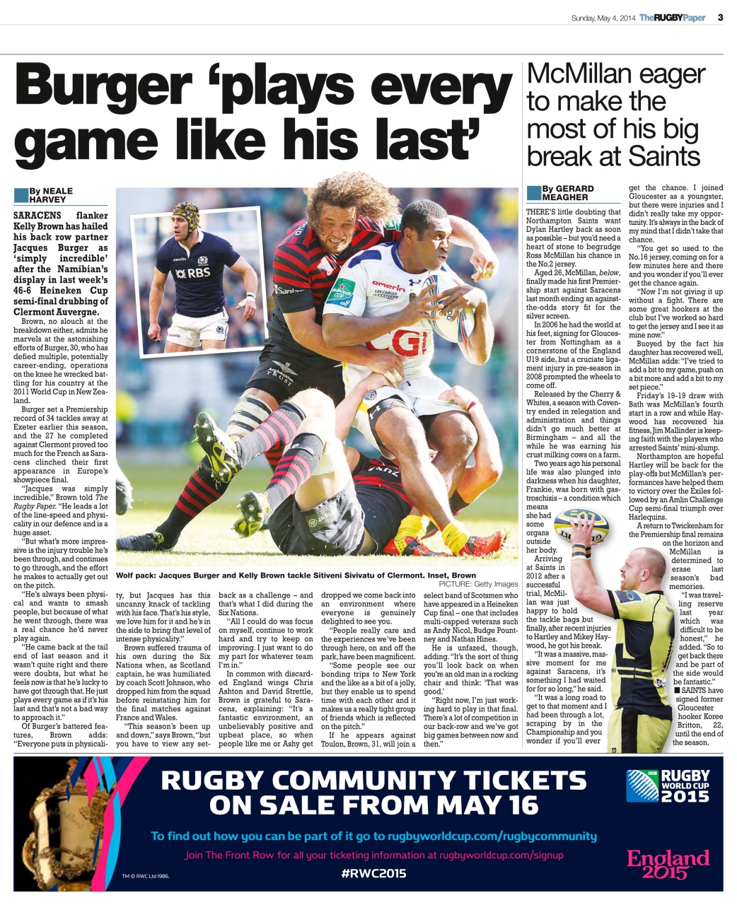 The Rugby Paper Preview Pages