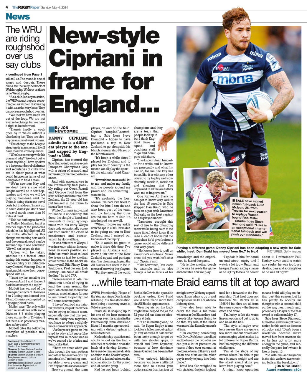 The Rugby Paper Preview Pages