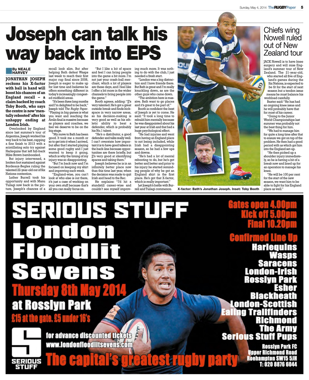 The Rugby Paper Preview Pages