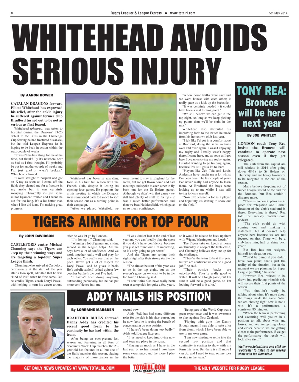 League Express Preview Pages