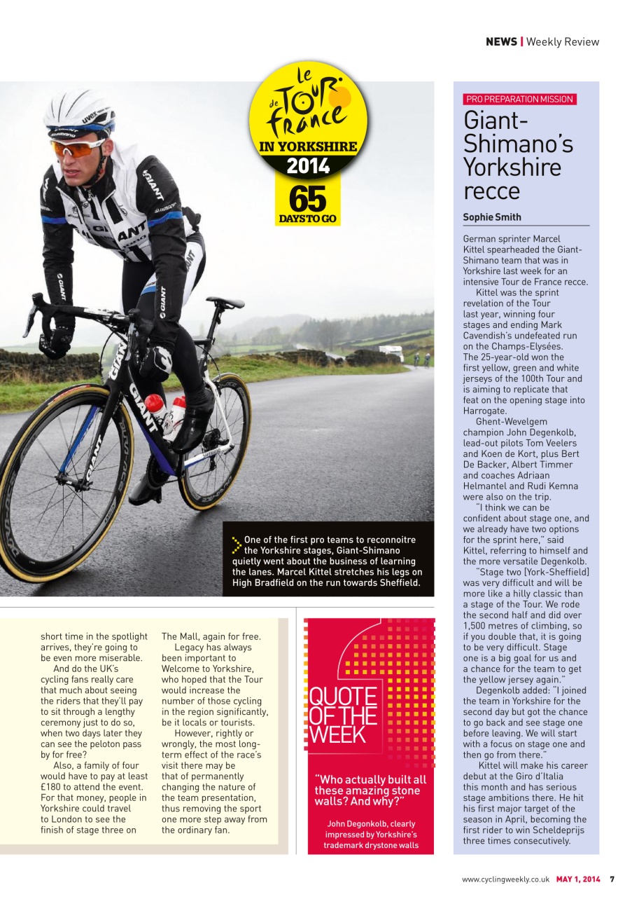 Cycling Weekly Preview Pages