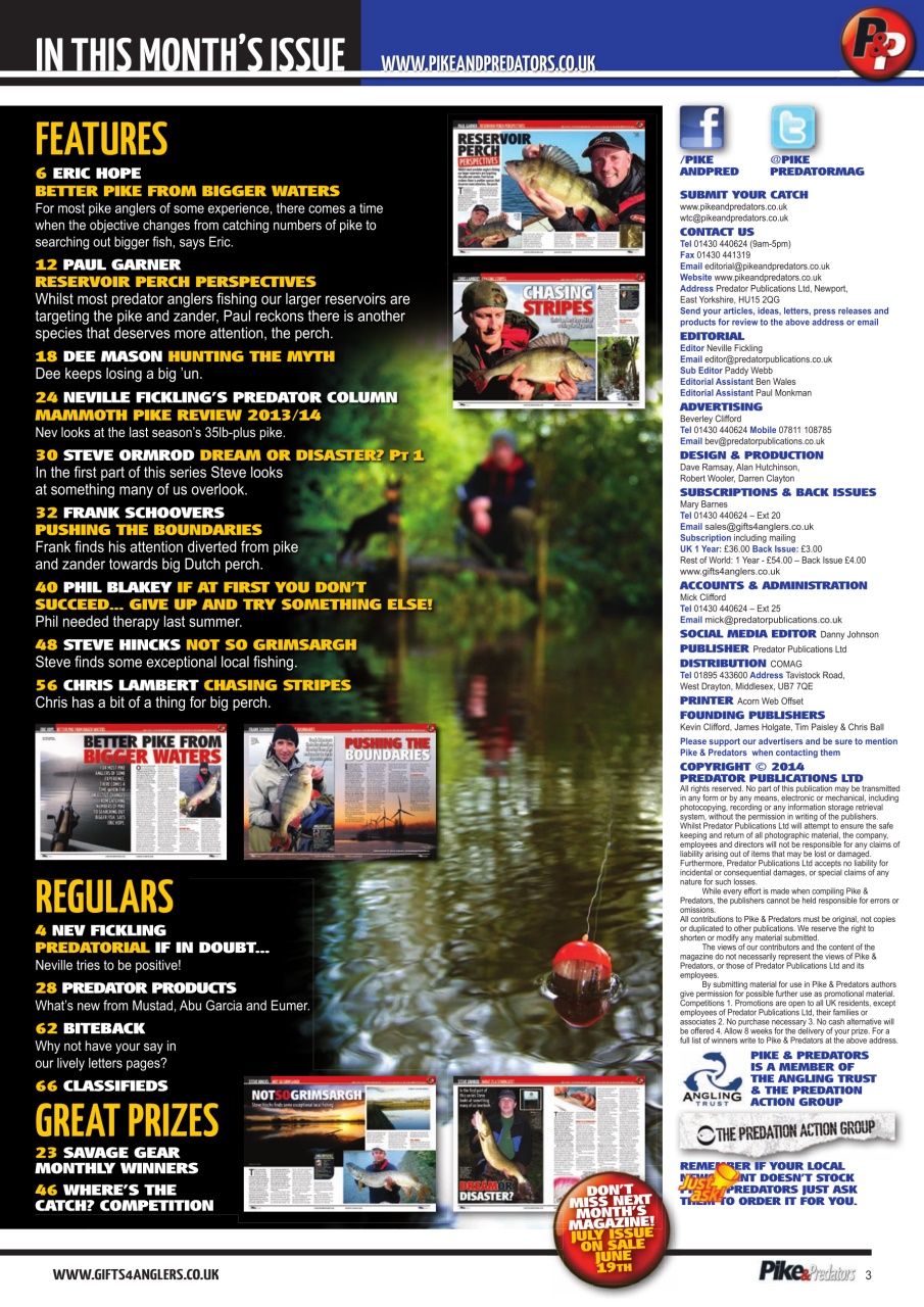 Pike & Predators Preview Pages