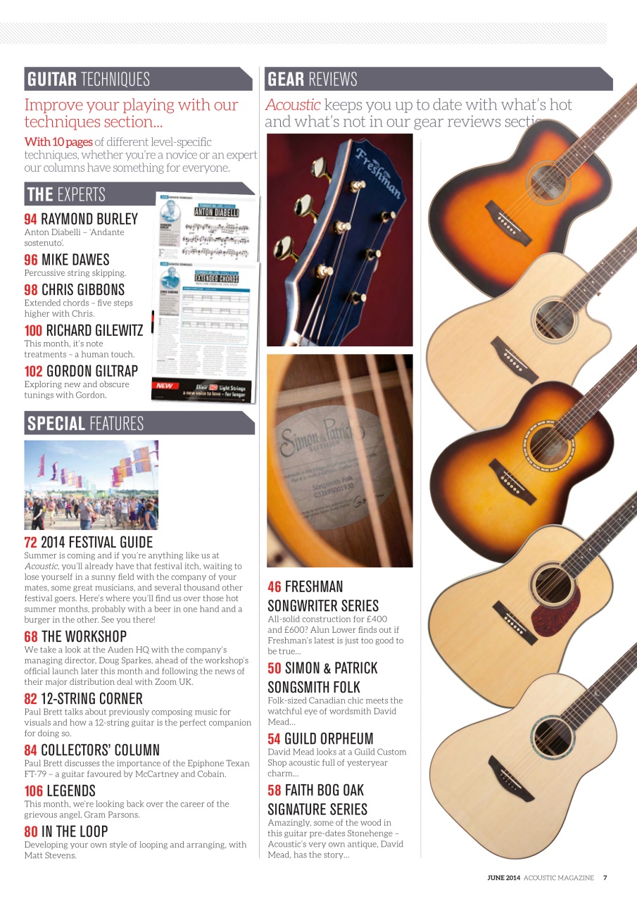 Acoustic Preview Pages