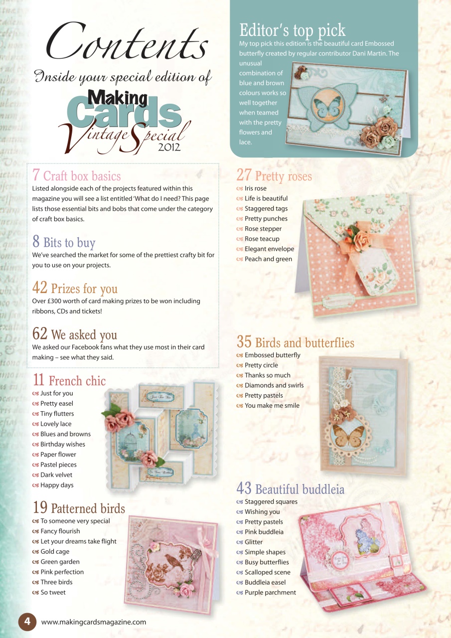 Making Cards & Papercraft Preview Pages