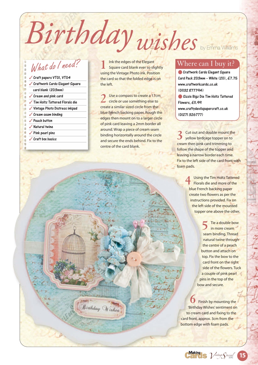 Making Cards & Papercraft Preview Pages