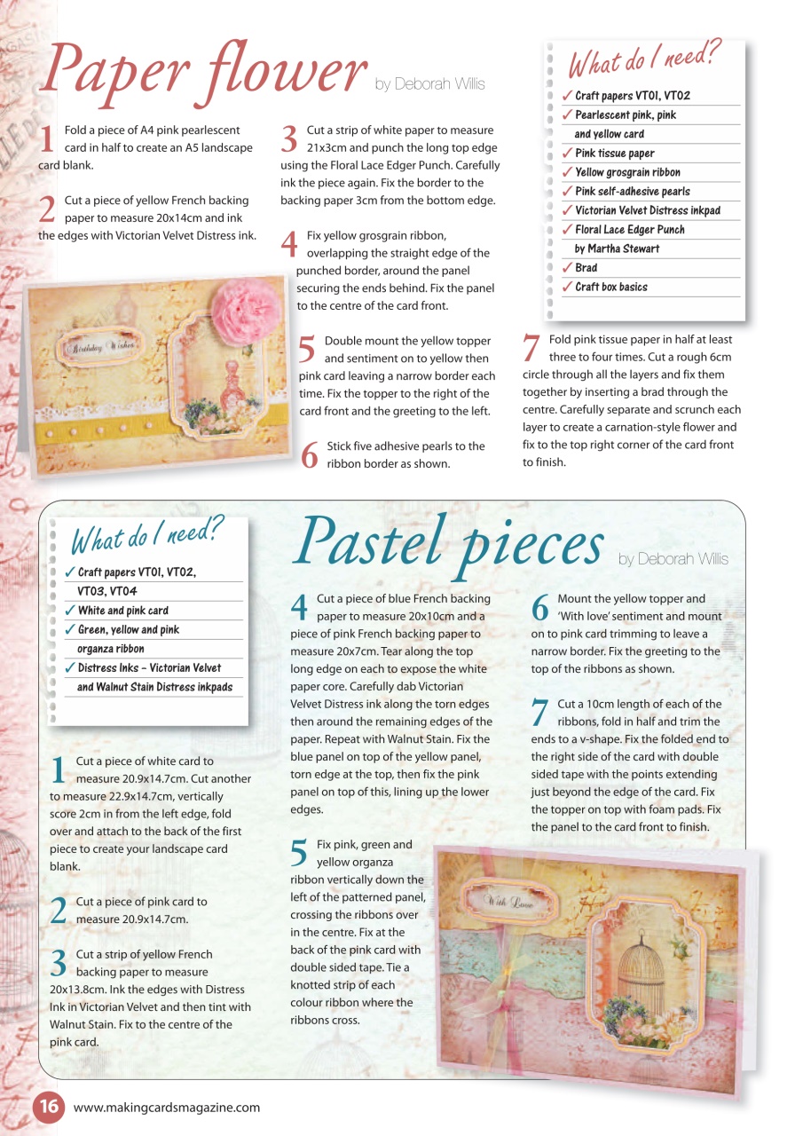 Making Cards & Papercraft Preview Pages