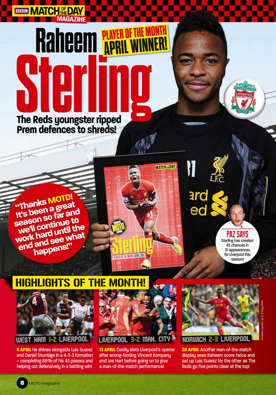 Match of the Day Preview Pages