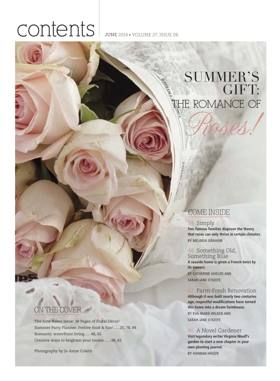 Romantic Homes Preview Pages