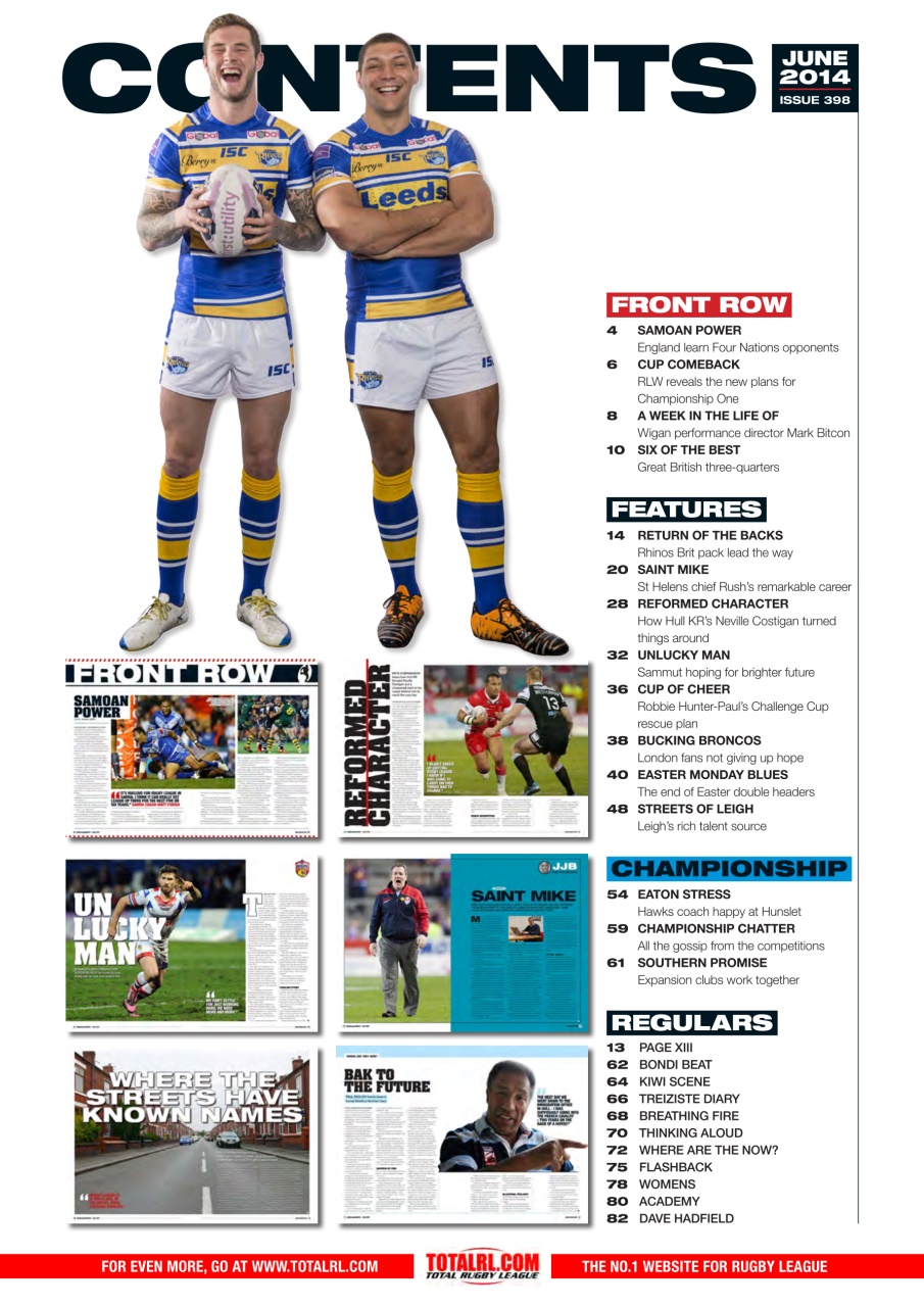Rugby League World Preview Pages