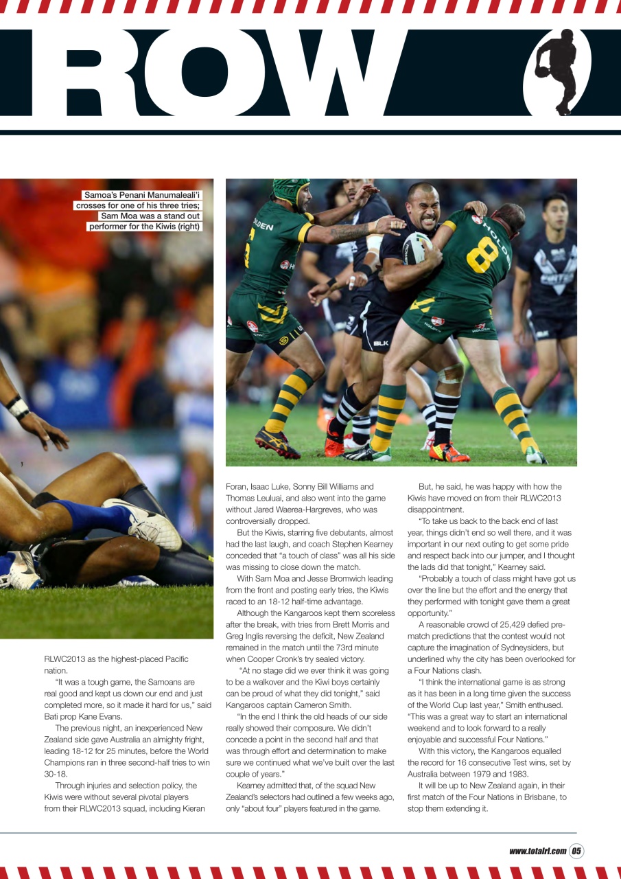 Rugby League World Preview Pages