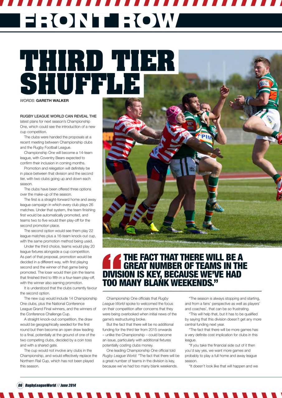 Rugby League World Preview Pages