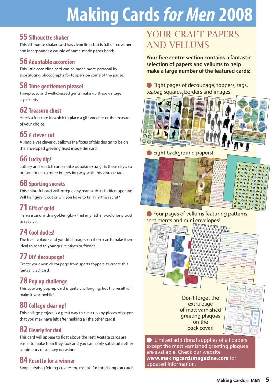 Making Cards & Papercraft Preview Pages