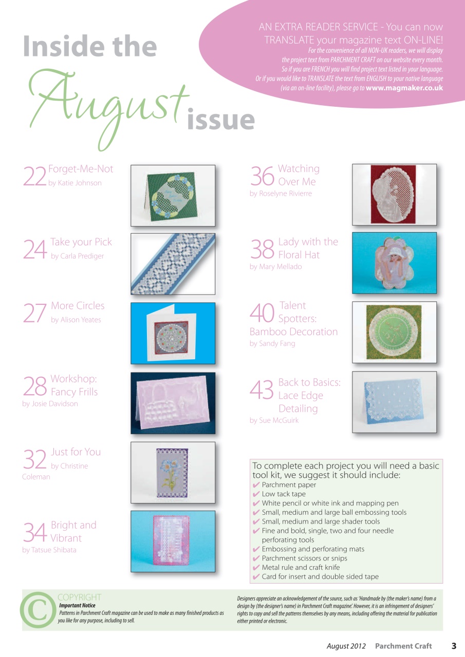 Parchment Craft Preview Pages