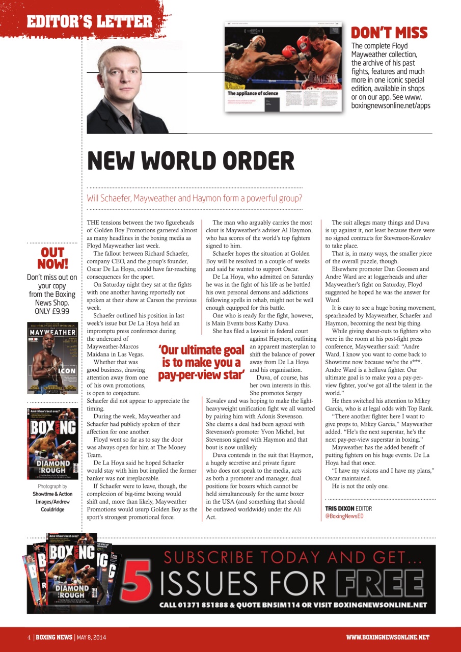 Boxing News Preview Pages