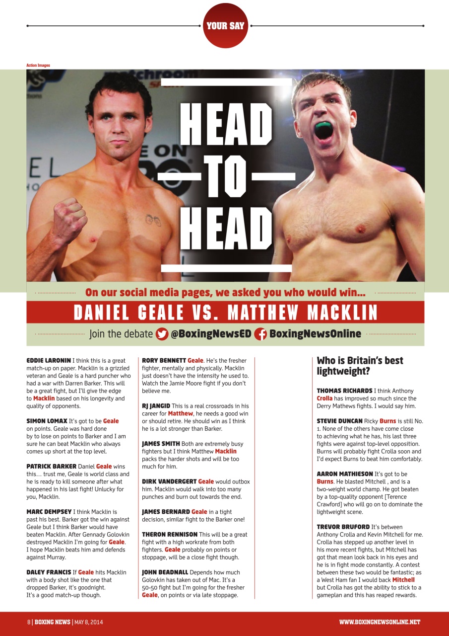 Boxing News Preview Pages