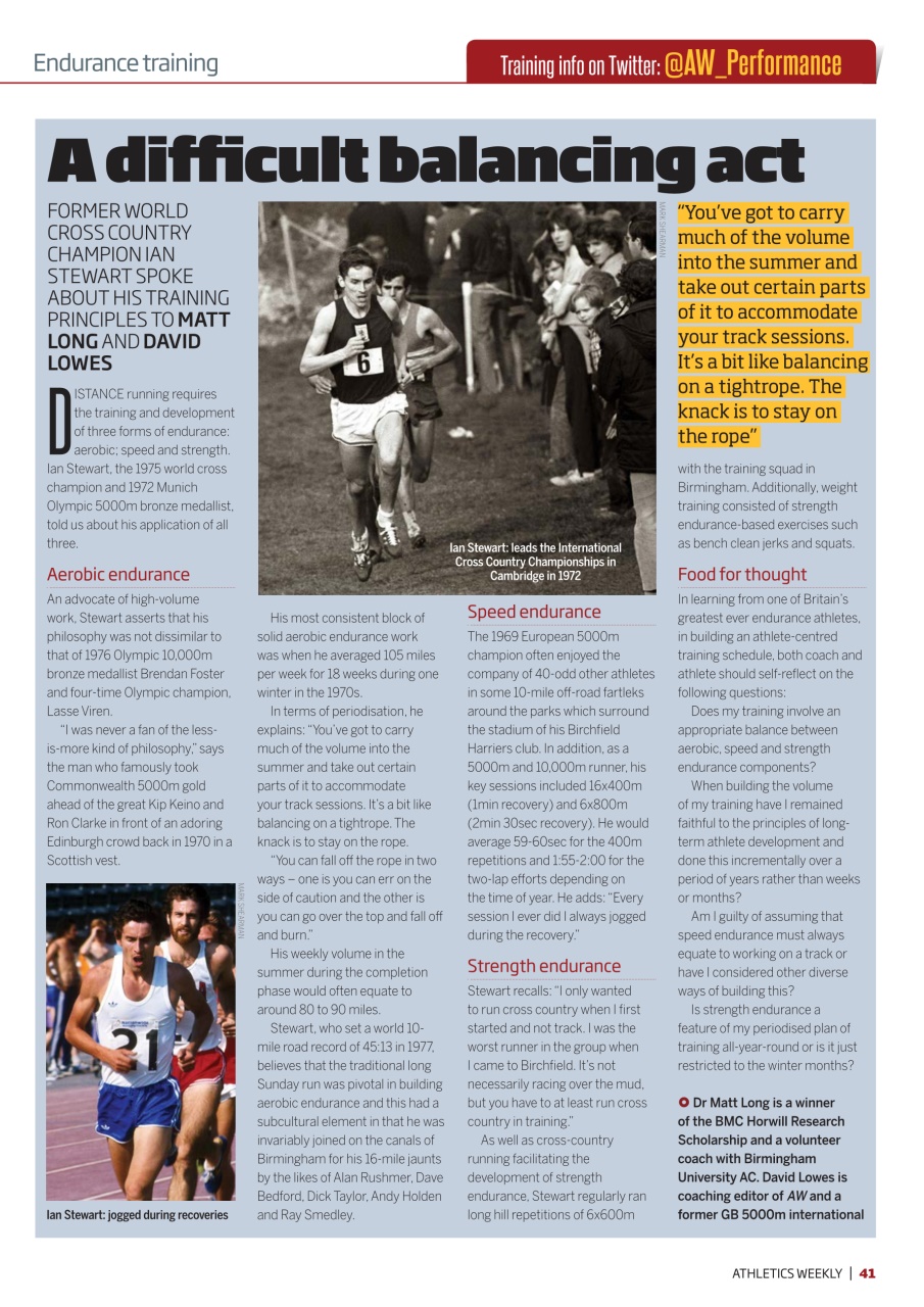 AW – Athletics Weekly Magazine Preview Pages