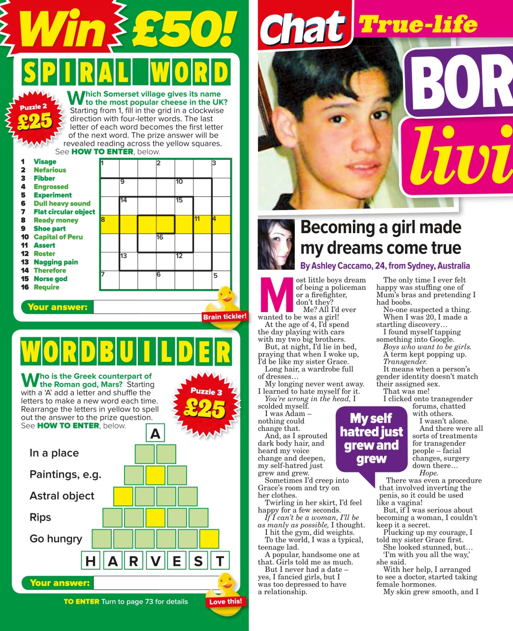 Chat Specials Preview Pages