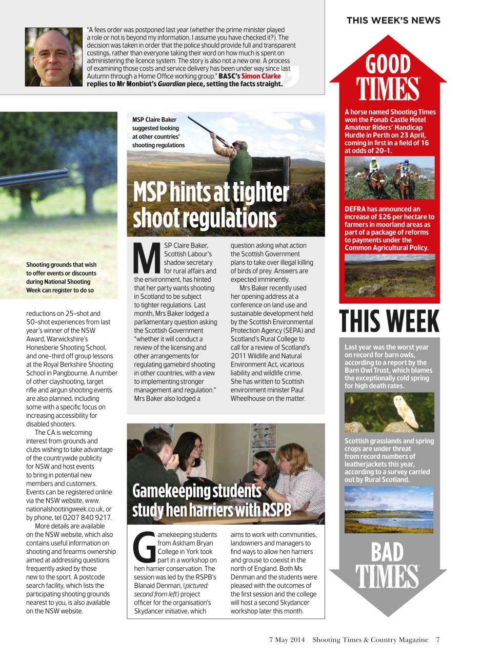 Shooting Times & Country Preview Pages