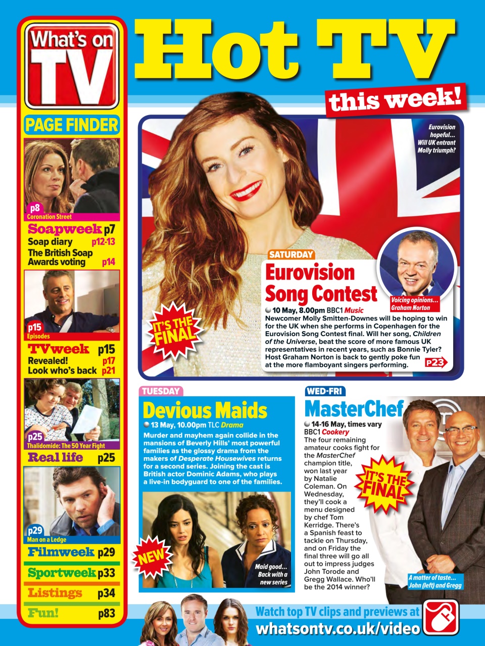 What's on TV Preview Pages