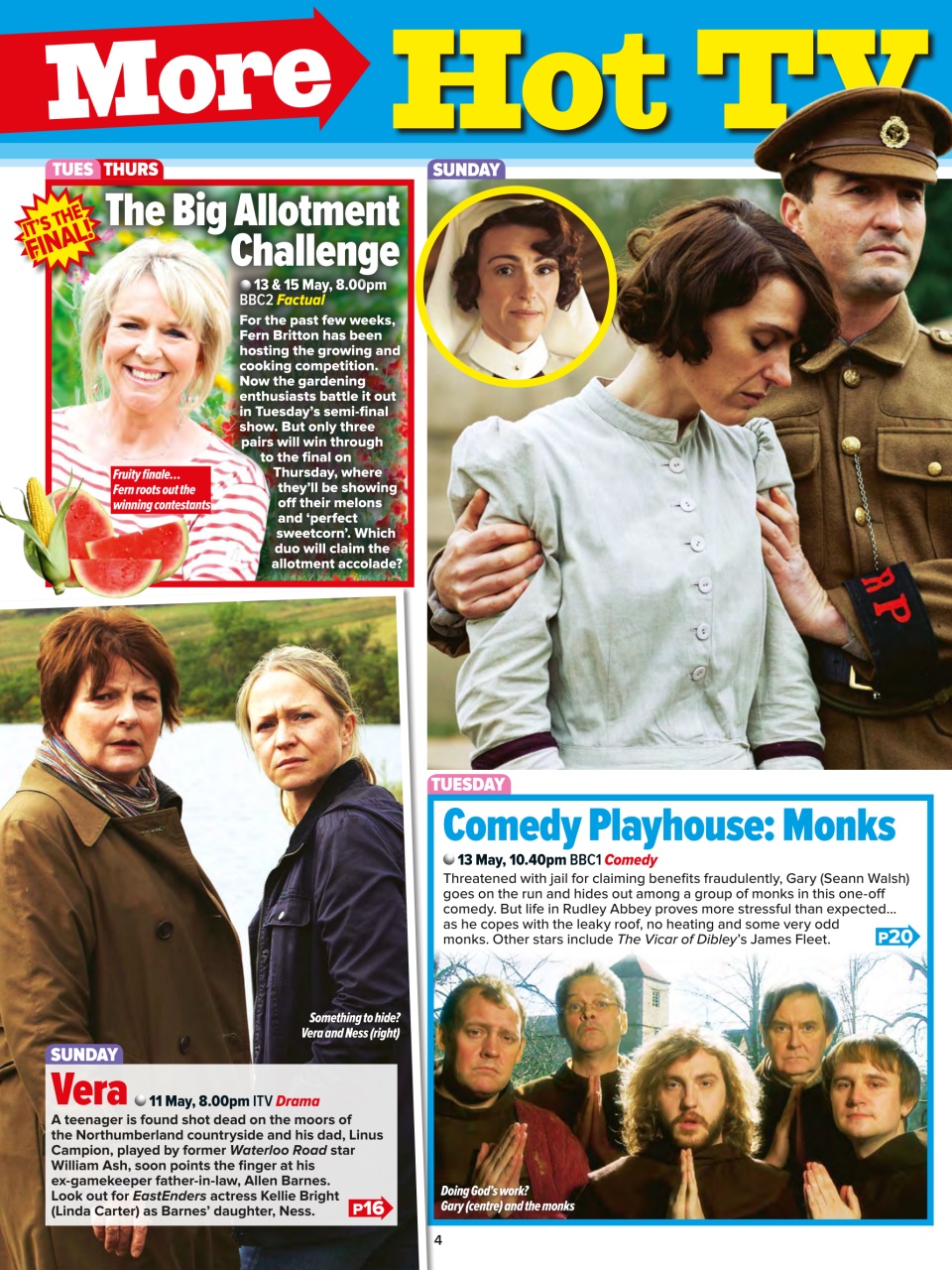 What's on TV Preview Pages