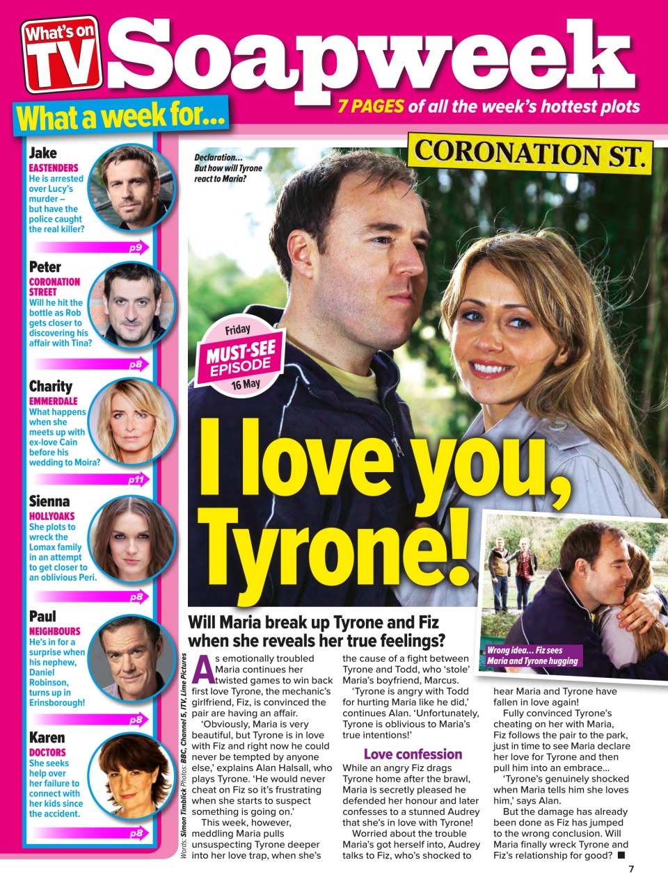 What's on TV Preview Pages