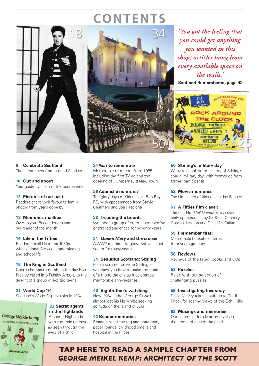 Scottish Memories Preview Pages