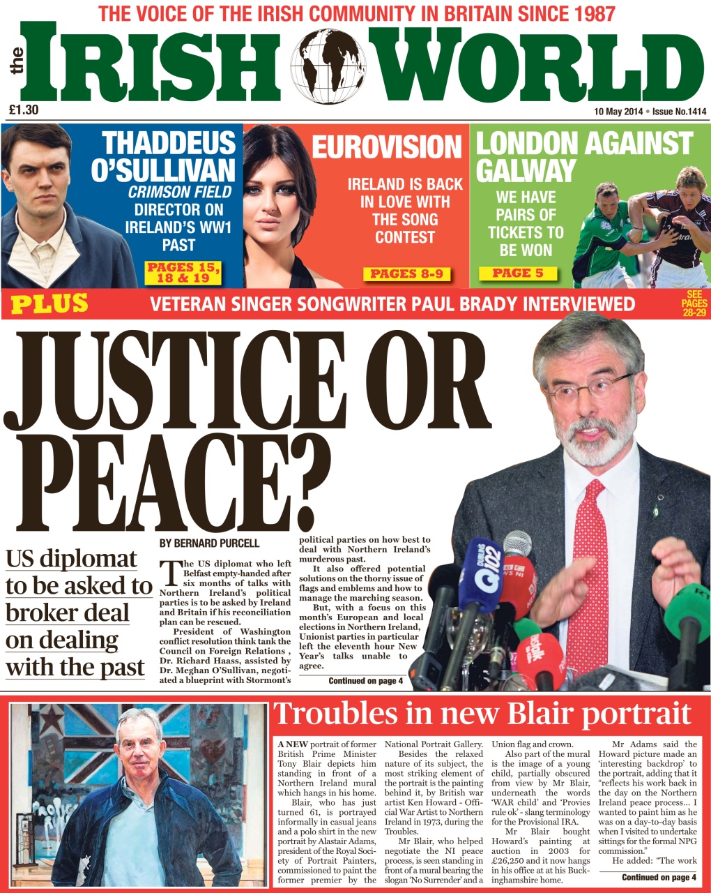 Irish World Preview Pages