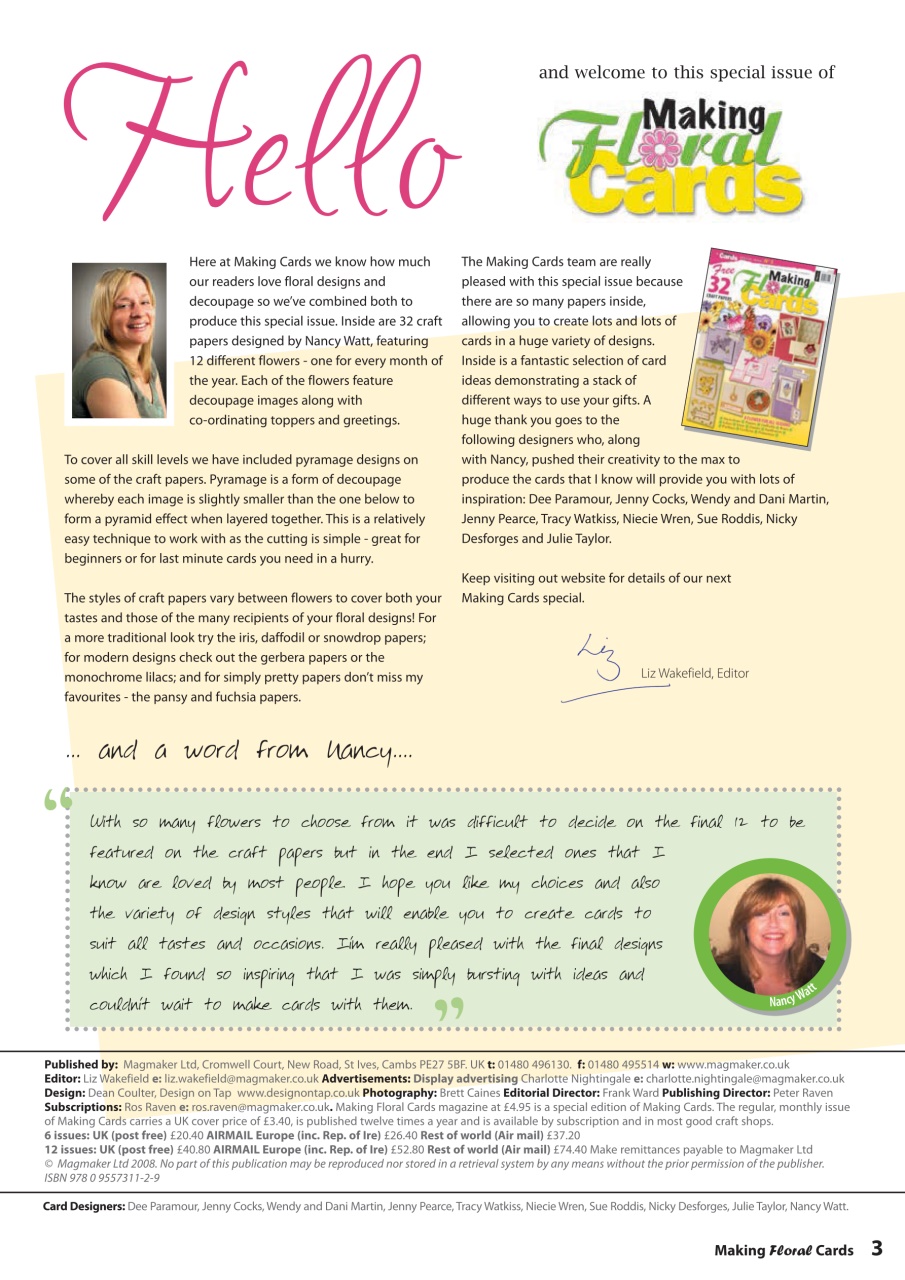 Making Cards & Papercraft Preview Pages