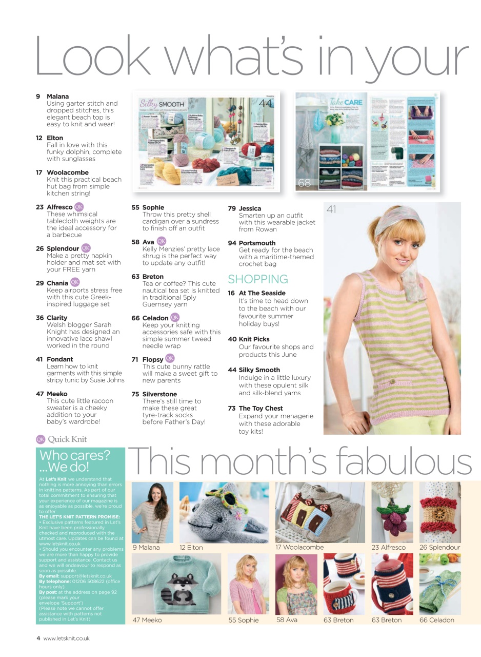 Let's Knit Preview Pages