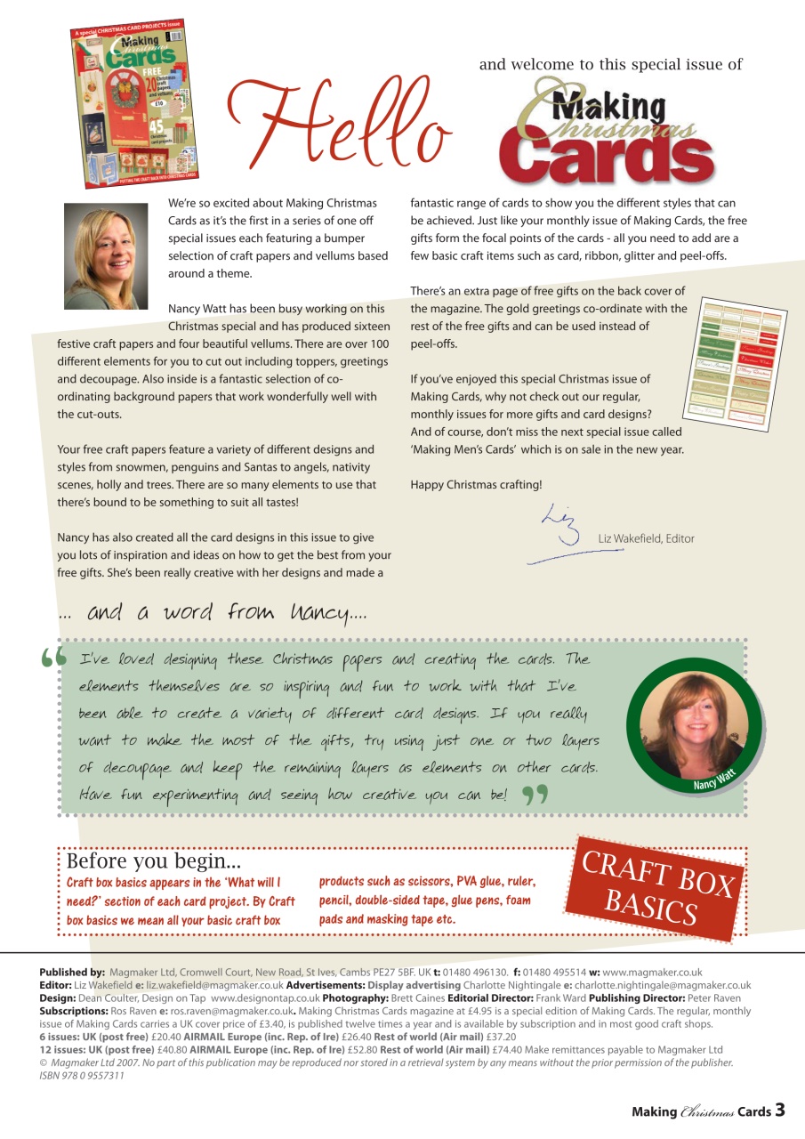 Making Cards & Papercraft Preview Pages