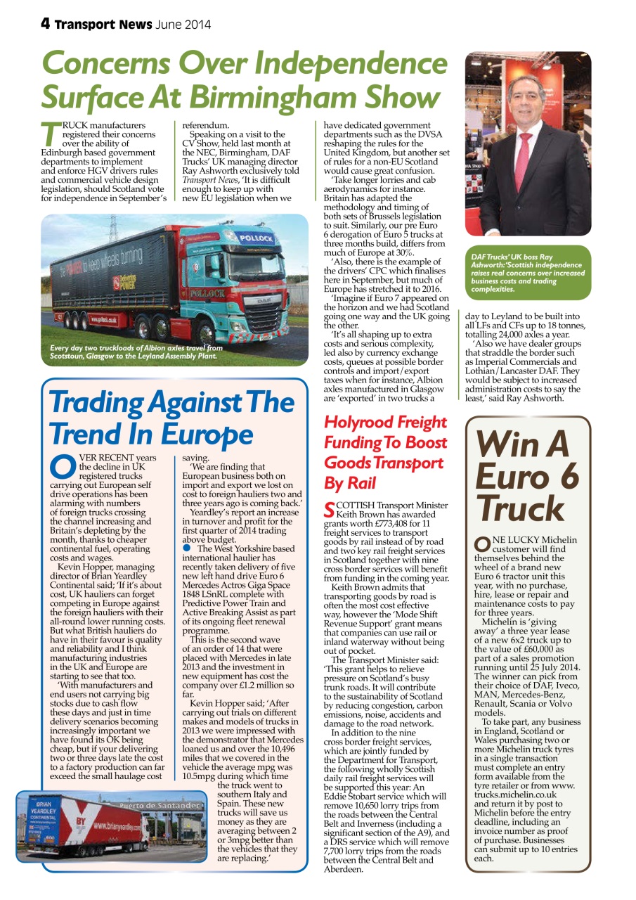 Transport News Preview Pages