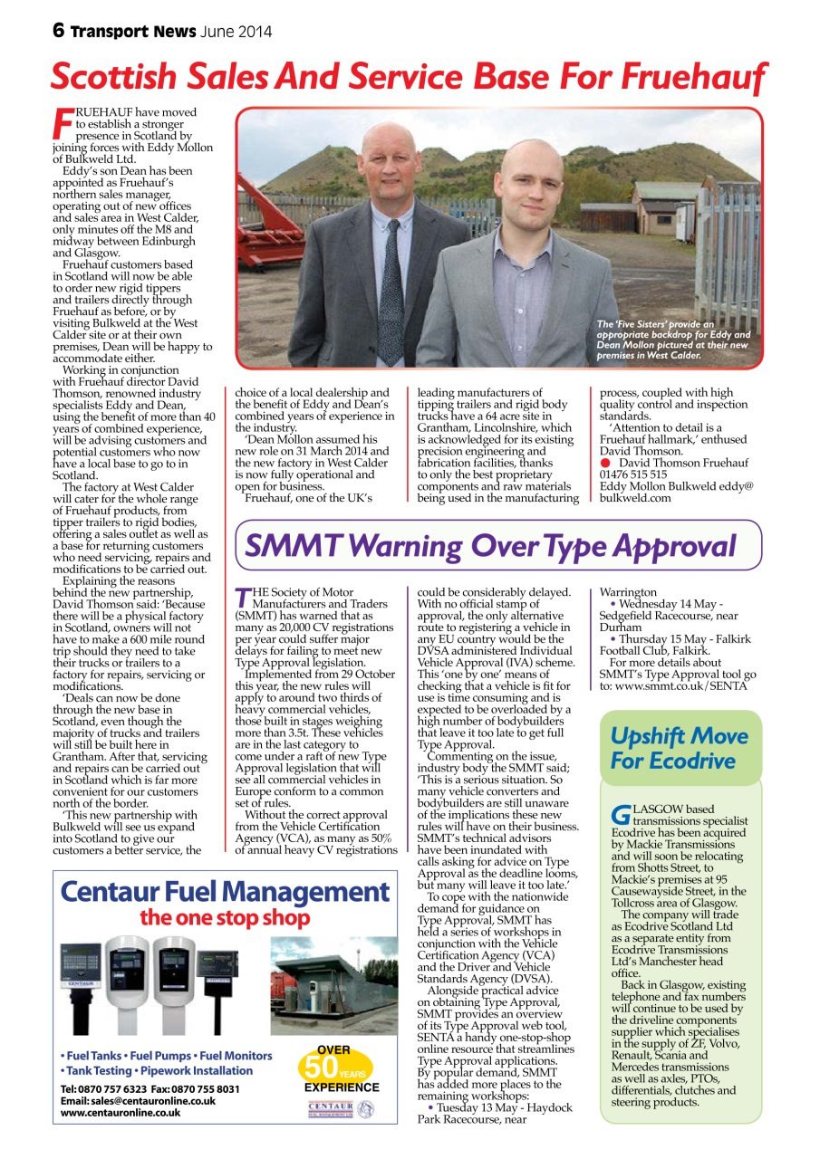 Transport News Preview Pages