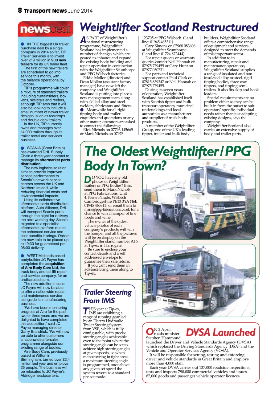 Transport News Preview Pages