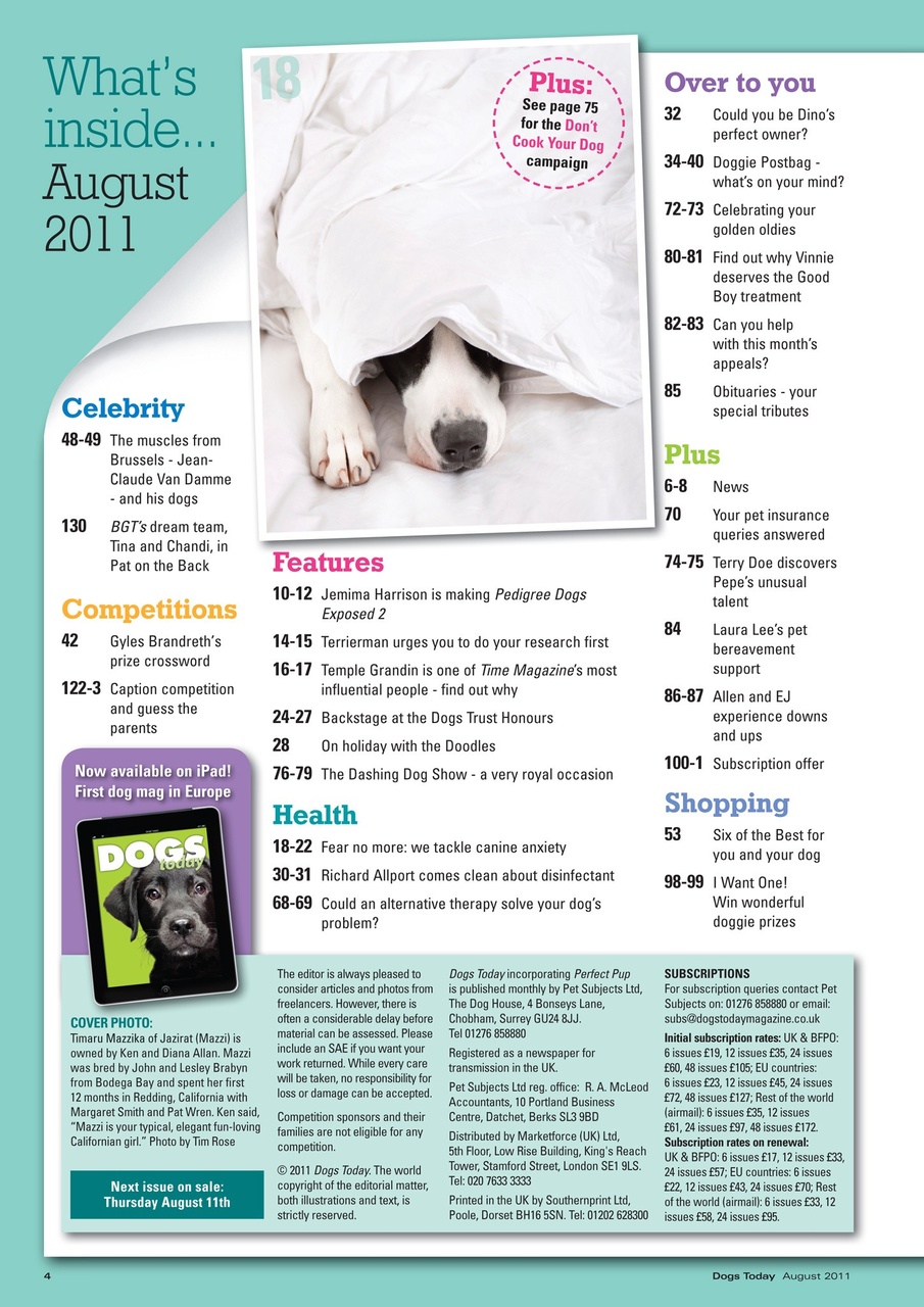 Dogs Today Magazine Preview Pages