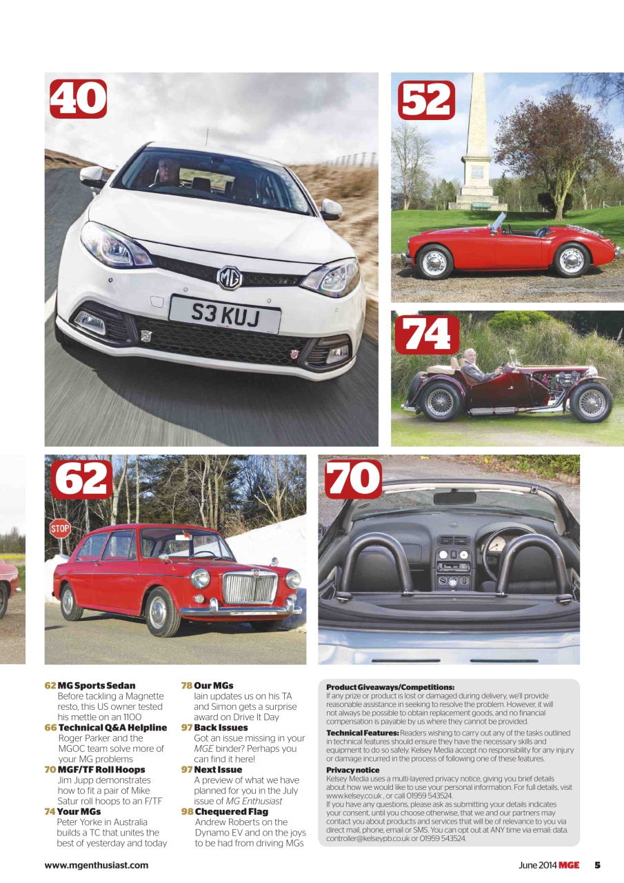 MG Enthusiast Preview Pages