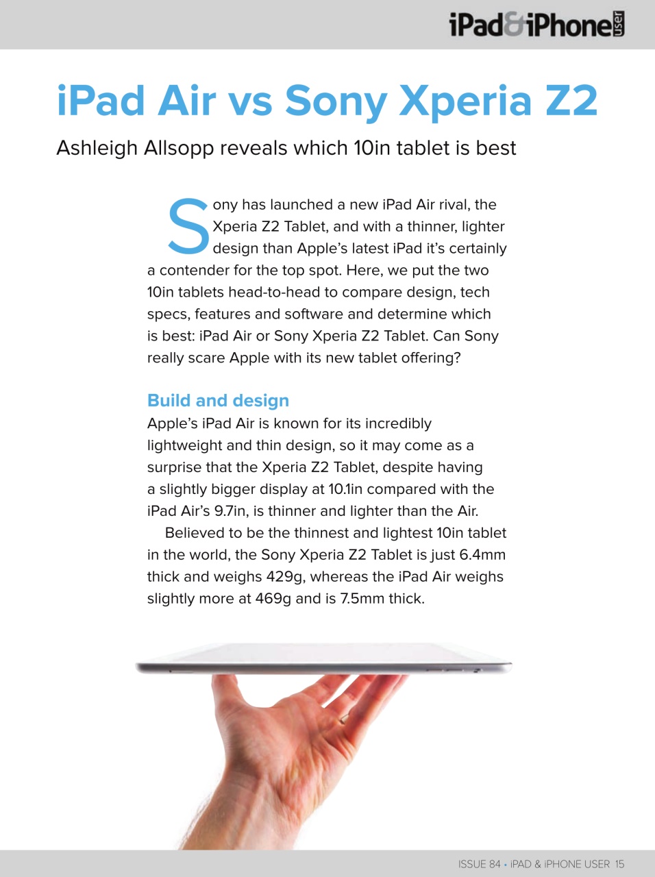 iPad and iPhone User Preview Pages