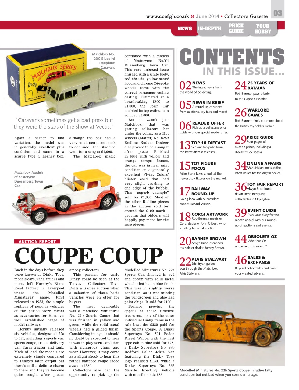 Collectors Gazette Preview Pages