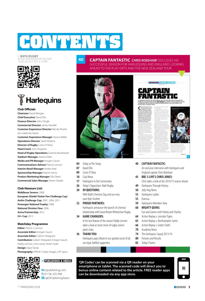 Harlequins Preview Pages