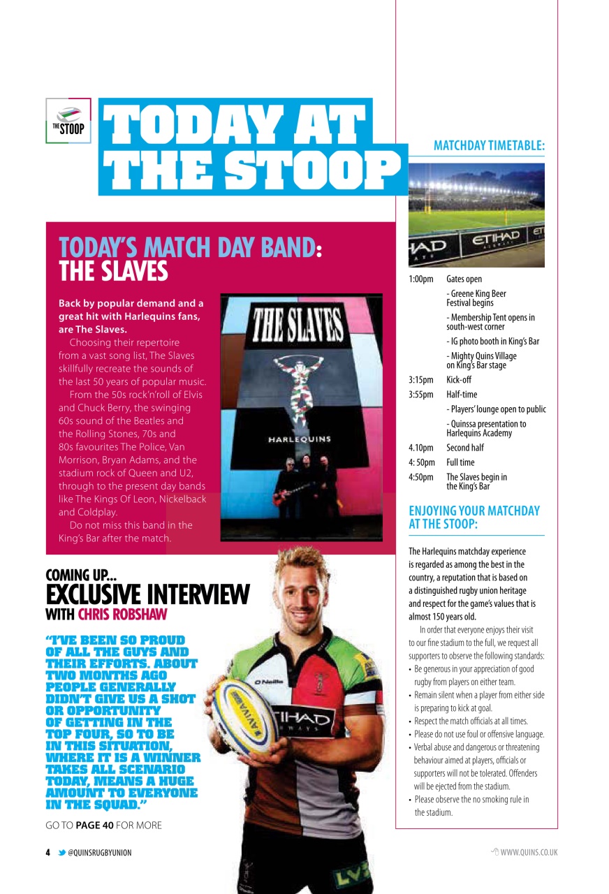 Harlequins Preview Pages