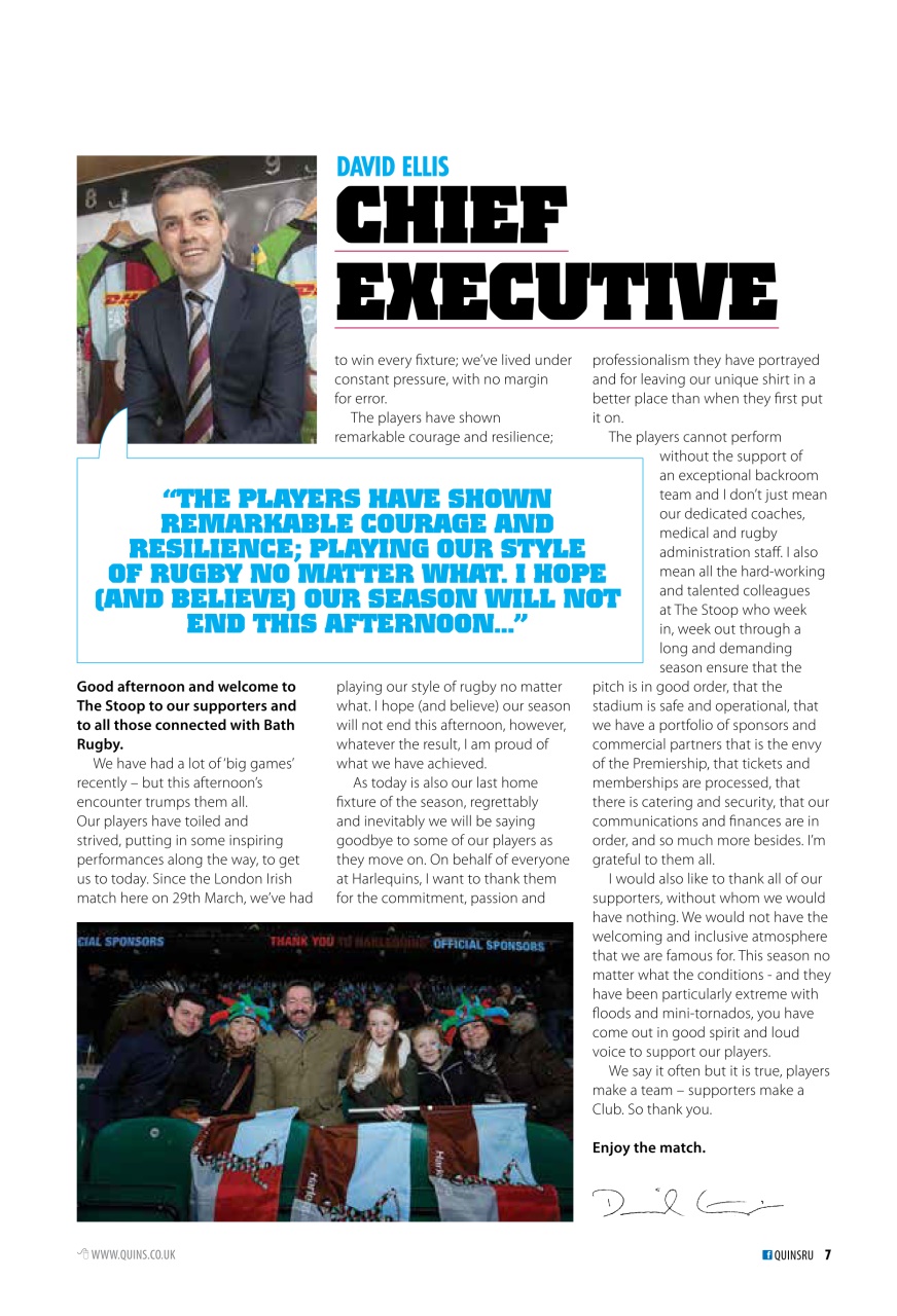 Harlequins Preview Pages