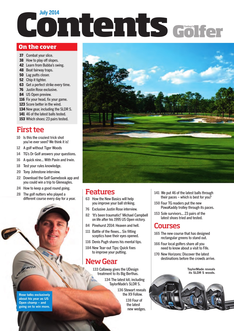 Today's Golfer Preview Pages